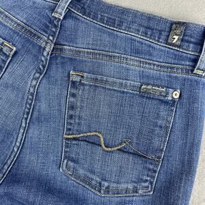 7 For All Mankind Josefina Skinny Boyfriend Jeans Women’s 28 Blue Wash Stretch